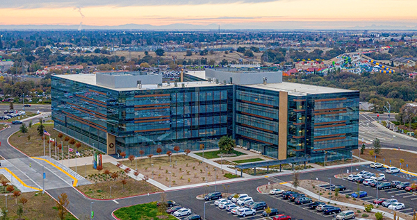 Ariel view of Adventist Health HQ in Roseville